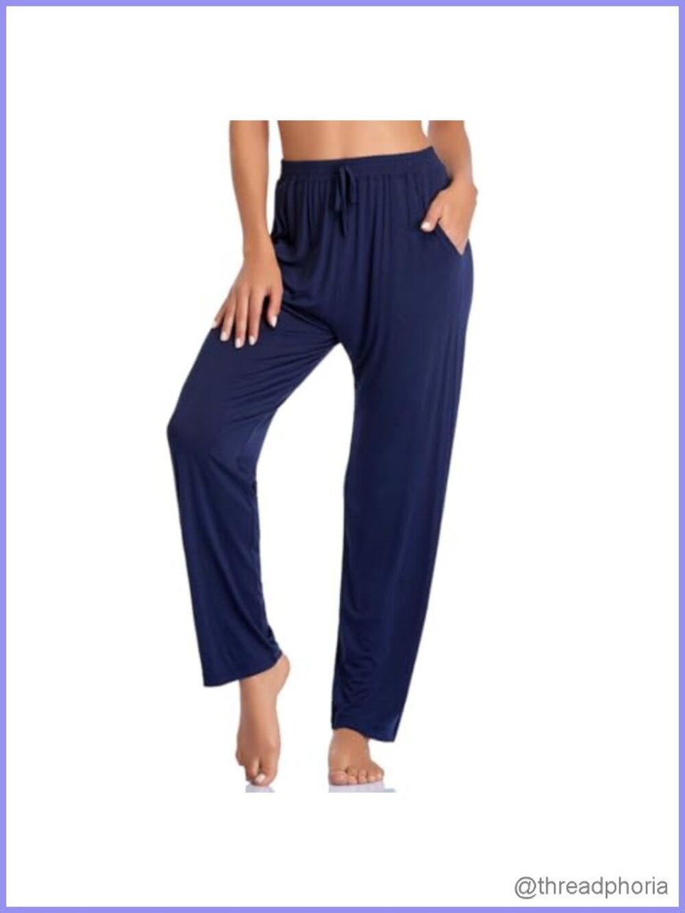 Comfy Stretch Yoga Pants with Pockets Wide Leg Lounge Workout